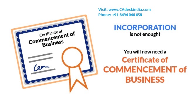 Comencment Of Business